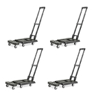 Combinable Folding Platform Trolley 100kg , Small Portable Trolley Cart Six Wheels Wholesales