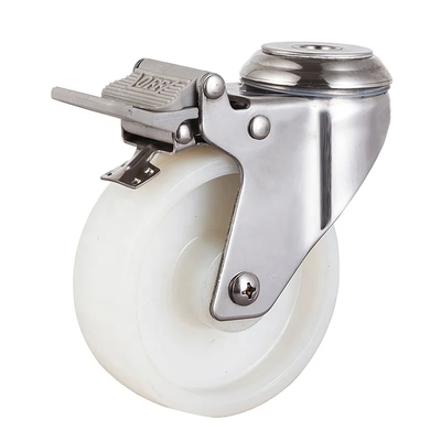 Gray Wheel 3-1/2 Inch Top Plate Swivel Medium Duty Casters For 0-180°F Temperature