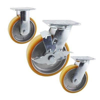 Iron Wheel Center 100mm Heavy Duty ICaster Durable Heavy Load Casters Providing Smooth Mobility and Industrial Strength