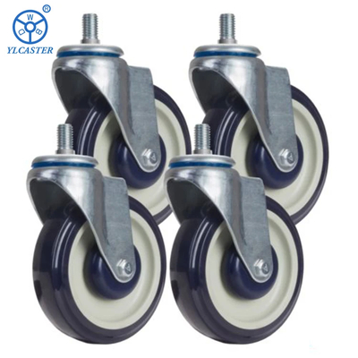 Polyurethane Wheel Material And Ball Bearing Heavy Duty Caster For Industrial Applications
