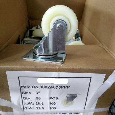 Τροχοι τροχών από γαλάζιο καουτσούκ με χάλυβα, ιδανικοί για αποθήκες και εξοπλισμό που απαιτεί ανθεκτικούς τροχούς τροχών