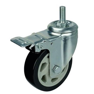 4 Inch Wheel Diameter Medium Duty Casters Providing Overall Height 5-3/4 Inch and Bolt Hole Spacing 2-7/8 X 2-7/8 Inch Engineered for Performance