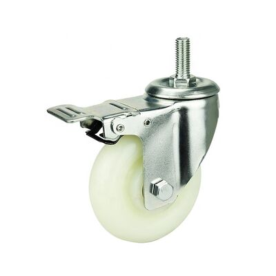 Side Lock Non Slip Medium Duty Swivel Wheel Caster Rubber 5 3 4 Inch Overall Height Performance Long Lasting Durability