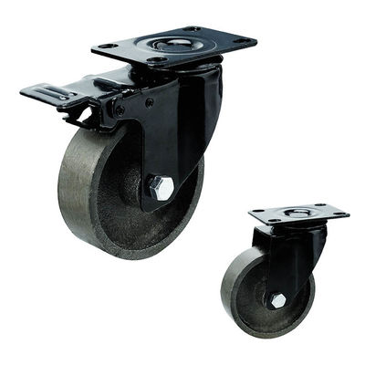 4inch μαύρο 100kg που φορτώνει τους μεσαίας ισχύος τροχίσκους για τους πίνακες καθιστικών