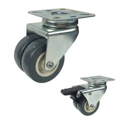 Top Plate  Refrigerator Base 75mm Caster Wheels with Plain bearing
